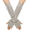 Acrylic Fiber Yarn Knitting Fingerless Gloves COHT-PW0002-02H-1