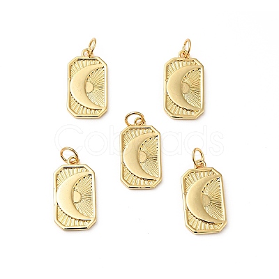 Rack Plating Brass Pendants X-KK-H431-50G-1