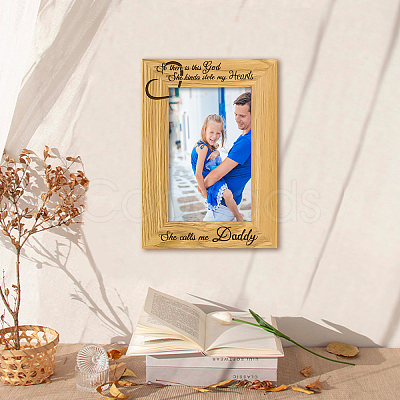 Natural Wood Photo Frames DIY-WH0234-006-1