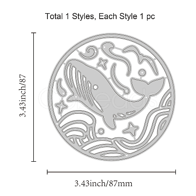 Carbon Steel Cutting Dies Stencils DIY-WH0263-0032-1