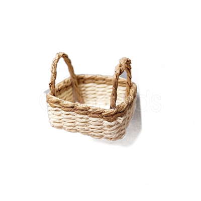 Dollhouse Mini Woven Basket for Kids Supply PW-WG80E1D-04-1