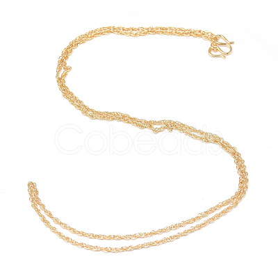 Brass Chains Necklace Making MAK-Q012-05G-1