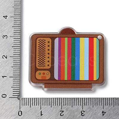 Transparent TV Acrylic Pendants OACR-G026-01E-1