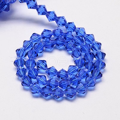 Imitate Austrian Crystal Bicone Glass Beads Strands GLAA-F029-3x3mm-08-1