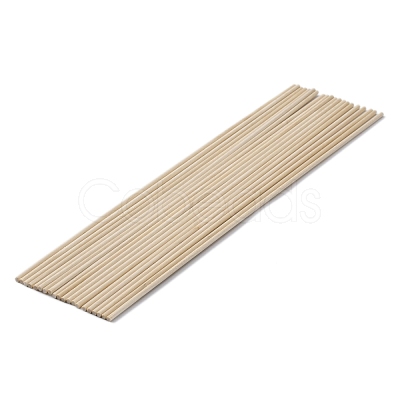 Round Wooden Sticks WOOD-WH0024-98A-1