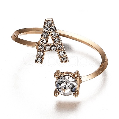 (Jewelry Parties Factory Sale)Alloy Cuff Rings RJEW-I075-01G-A-1