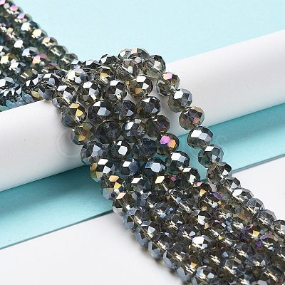 Electroplate Glass Beads Strands EGLA-A034-T10mm-B19-1