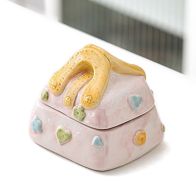 Handbag Shape Ceramic Jewelry Storage Box PW-WGCB87E-02-1