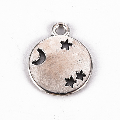 Tibetan Style Alloy Pendants TIBE-N010-64AS-RS-1