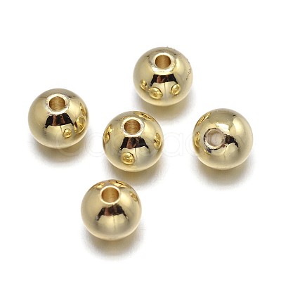 Brass Beads KK-F0317-8mm-01-NR-1