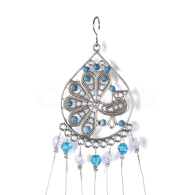 Crystals Chandelier Suncatchers Prisms Chakra Hanging Pendant AJEW-Q142-07-1