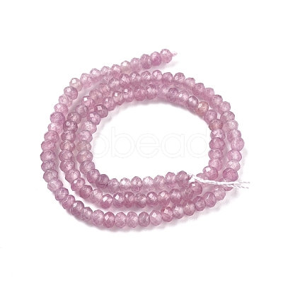 Dyed Natural Malaysia Jade Rondelle Beads Strands X-G-E316-2x4mm-46-1