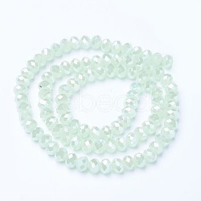 Electroplate Glass Beads Strands EGLA-A044-J6mm-B01-1