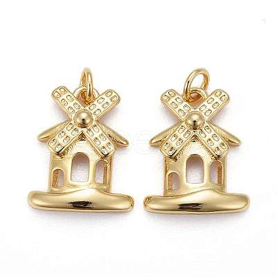 Brass Pendants X-KK-Z008-02G-1