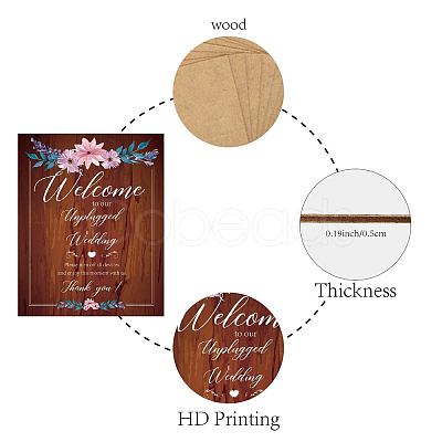 MDF Wooden Hanging Wall Decorations DIY-WH0266-006-1