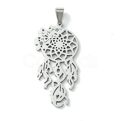 Non-Tarnish 201 Stainless Steel Big Pendants STAS-U003-05P-1