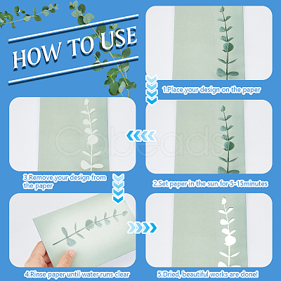 A6 Sun Sensitive Printing Paper DIY-WH0028-49B-1