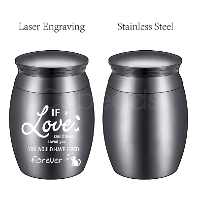 CREATCABIN Alloy Cremation Urn Kit AJEW-CN0001-11P-1