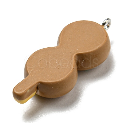 Opaque Resin Imitation Food Pendants CRES-D019-02G-1