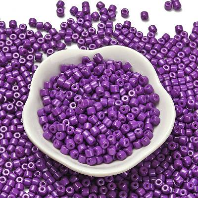 Baking Paint Pearlized Glass Seed Beads SEED-C001-04A-18-1