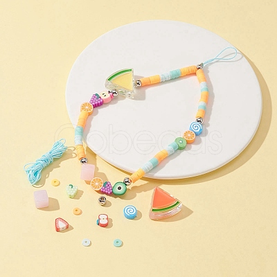 DIY Fruit Stretch Bracelet Making Kit DIY-FS0003-88-1