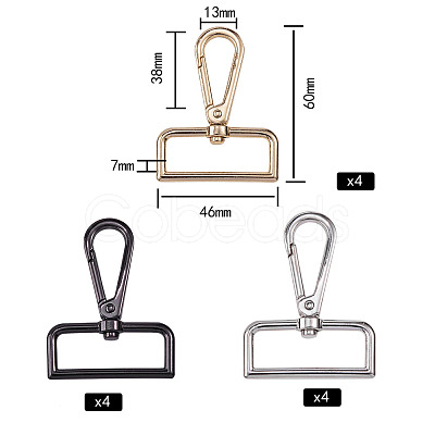 Zinc Alloy Swivel Clasps PALLOY-SZ0001-01-1