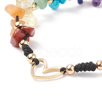 Natural Mixed Stone & Freshwater Pearl Braided Bead Bracelets BJEW-JB08720-04-1