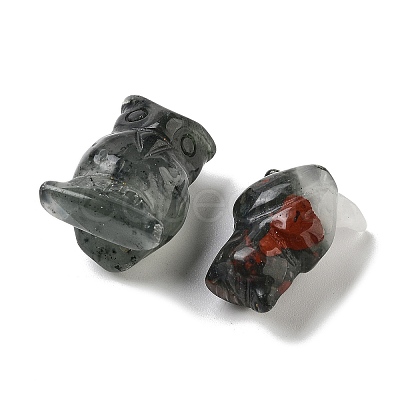 Natural Bloodstone Carved Figurines DJEW-L023-G10-1