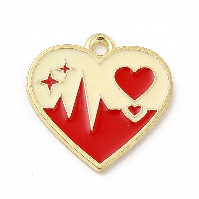 Alloy Enamel Pendants X-ENAM-B051-01G-01-1