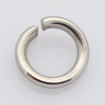 Tarnish Resistant 304 Stainless Steel Open Jump Rings A-STAS-E066-11-8mm-1