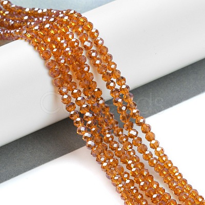 Electroplate Glass Beads Strands EGLA-A034-T1mm-A19-1