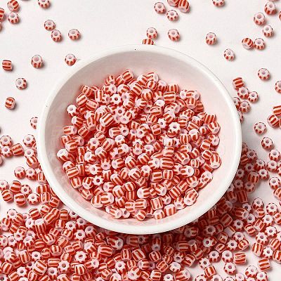 8/0 Opaque Colours Seep Glass Seed Beads SEED-F003-04B-14-1