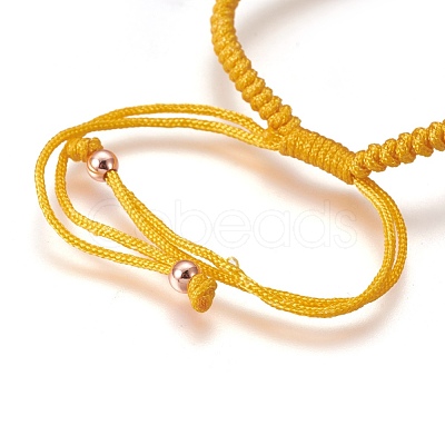 Nylon Cord Braided Bead Bracelets Making BJEW-F360-FRG22-1