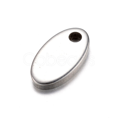 201 Stainless Steel Stamping Blank Tag Charms X-STAS-D429-46-1