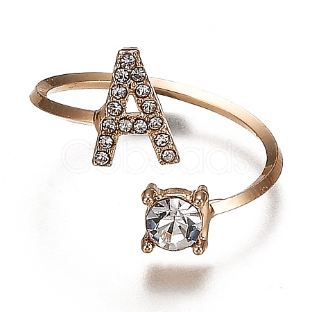 (Jewelry Parties Factory Sale)Alloy Cuff Rings RJEW-I075-01G-A-1