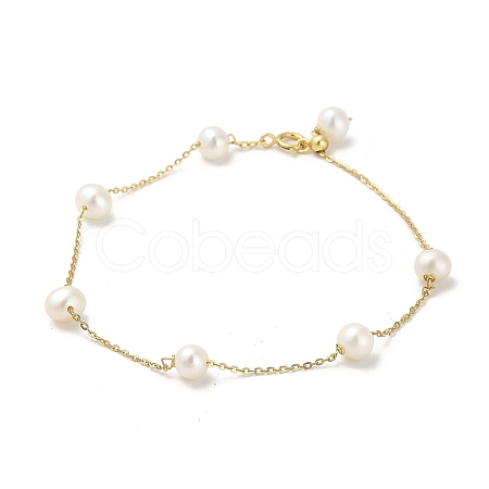 Pearl Bead Bracelets BJEW-E098-01G-1