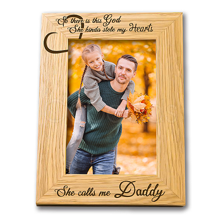 Natural Wood Photo Frames DIY-WH0234-006-1