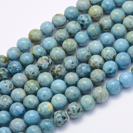 Natural Crazy Agate Beads Strands X-G-G707-8mm-A09-1