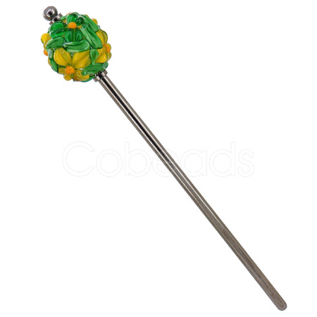 Lampwork & Brass Hair Sticks PW-WG50A30-10-1