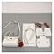 DIY Crochet Crossbody Bags Set, Including PU Leather Bag Materials, White, 140x200x110mm