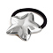 Stainless Steel Elastic Hair Accessories, for Girls or Women, Scrunchie/Scrunchy Hair Ties, Star, Inner Diameter: 40mm