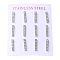 304 Stainless Steel Stud Earring, with Rhinestone, Rectangle, Stainless Steel Color, 15x3mm, 12pcs/set