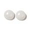 Glass Cabochons, Imitation Gemstone, Half Round, White, 12x6mm