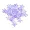 Transparent Acrylic Beads Caps, 5-Petal Flower, Lilac, 24x25.5x5.5mm, Hole: 1.5mm, 550pcs/500g