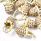 Handmade Reed Cane/Rattan Woven Pendants, For Making Straw Earrings and Necklaces, Basket, 25~30x14~15mm