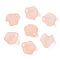 Transparent Acrylic Beads, Frosted, Petal, Light Salmon, 15x14.5x5mm, Hole: 2mm