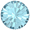 Preciosa&reg MAXIMA Crystal Round Stones, Czech Crystal, Dura Foiling, Round(431 11 615 Chaton), 60010 Aqua Bohemica, SS6/PP13(1.9~2.1mm)