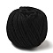 Macrame Cotton Cord, Twisted Cotton Rope, for Wall Hanging, Plant Hangers, Crafts and Wedding Decorations, Black, 4mm, about 120.29 yards(110m)/roll