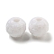 Opaque Acrylic European Beads, Large Hole Beads, Ball, White, 11.5~12mm, Hole: 4mm, about 625pcs/500g