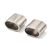 201 Stainless Steel Slide Charms/Slider Beads STAS-D061-03A-P-3